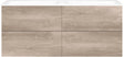 SOUS MEUBLE COFFEE 4 TIROIRS 140 DUO CHENE DECOR FLANELLE+DOUBLE LAV.PORCEL.SNS TROU ROBINET BLANC