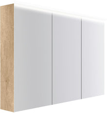 ARMOIRE TOILETTE COFFEE 3 PORTES 1200MM 4250K CHENE DECOR CACHMIRE