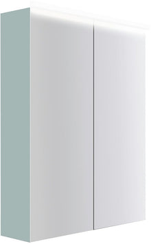 ARMOIRE TOILETTE COFFEE 2 PORTES 600MM 4250K BLEU AZUR DOUX MAT