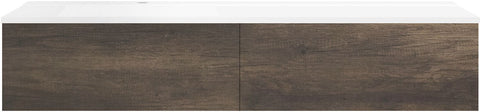 ONDERBOUW COFFEE 2 LADES 160 KASTANJE DECOR TRUFFEL+WASTAFEL LINKS WIT