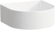 VASQUE A POSER SONAR RELIEF LAUFEN 41X36,5 SANS TROU ROBINET/TROP-PLEIN BLANC