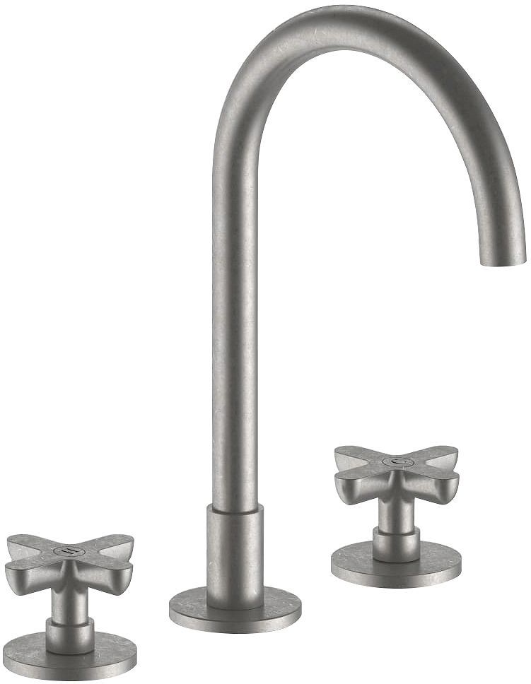 3GATS MENGKRAAN LAVABO ICONA CLASSIC FANTINI ZONDER SLUITING SPRONG 160MM RAW METAL PVD