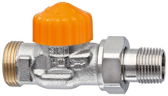 Thermostatische radiatorkraan Eclipse Heimeier 3/4"M-1/2"RECHT
