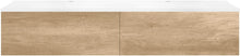 Onderbouw COFFEE 2 lades 160 duo eiken Decor kasjmier +dubbele wastafel wit