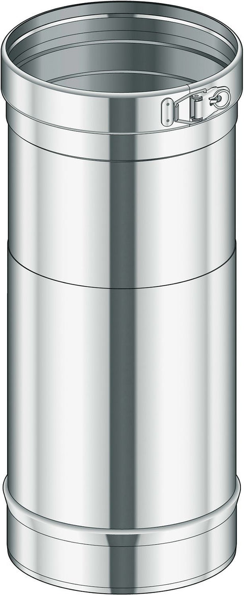 Inox enkelwandige buis verstelbaar CONDENSOR POUJOULAT 200 25-40CM
