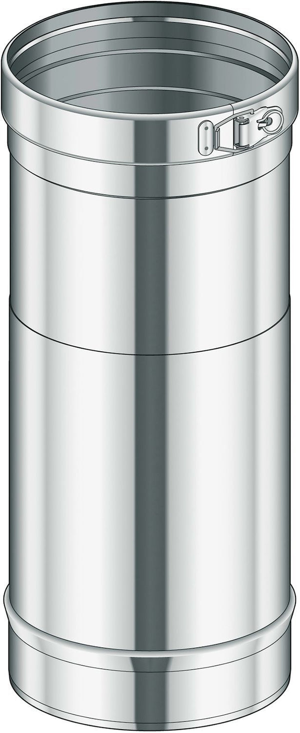 Inox enkelwandige buis verstelbaar CONDENSOR POUJOULAT 200 25-40CM