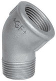GALVA COUDE 45° MF NR 121 3/4"
