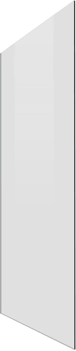 Vast deel PASPARTOE 2.0 86CM- hoogte 204CM chroom-helder