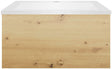 Onderbouw COFFEE 1 lade 60 eiken Decor urban+wastafel kunstmarmer mat wit