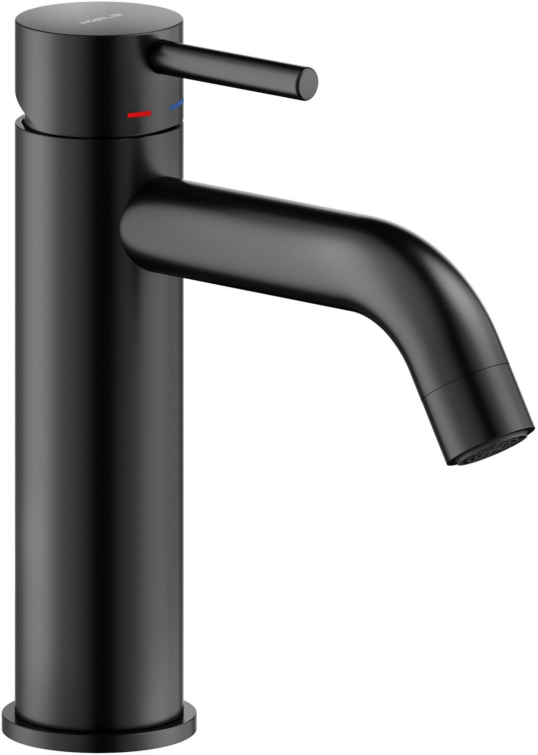1greep mengkraan lavabo live NOBILI +clic-clac mat zwart, kranen & mengkranen — SKU DESCO-185910