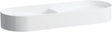 Dubbele opbouw lavabo sonar laufen 100X37 zonder kraangat/overloop Clean coat wit