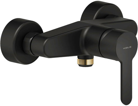 1greeps mengkraan douche ABC NOBILI naakt mat zwart, kranen & mengkranen — SKU DESCO-181607