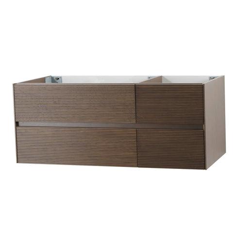 Design-wastafelonderkast 120 cm greeploos & softclose donker notenhout - Bruin, wastafelonderkasten — SKU MB-19506-23033, EAN 5404029123293