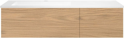 ONDERBOUW COFFEE 2 LADES 120 EIK  KLASSIEK+WASTAFEL LINKS KUNSTMARMER WIT
