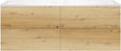 Onderbouw COFFEE 4 lades 160 duo eiken urban +dubbele wastafel kunstmarmer mat wit