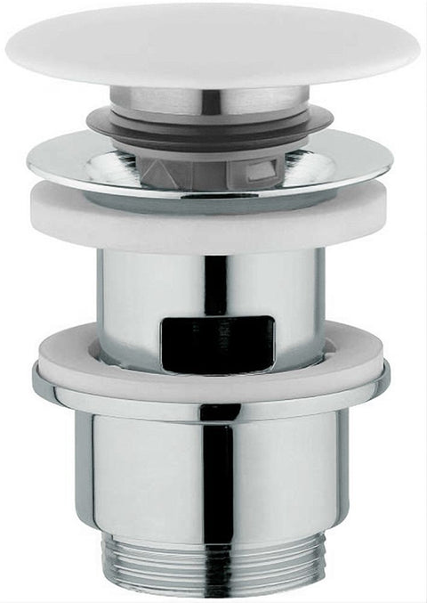 Design clic krepine nobili 5/4" rond met overloop porselein