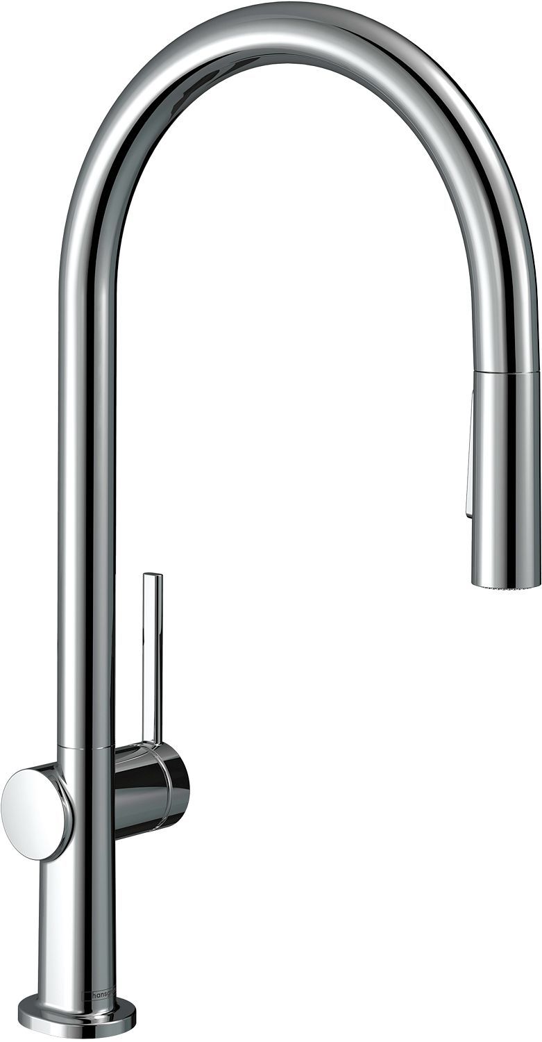 1GREEP Mengkraan keuken Talis M54 210 uitrekbare handdouche 2JET Hansgrohe chroom