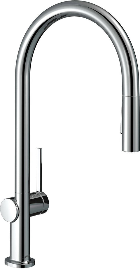 1GREEP Mengkraan keuken Talis M54 210 uitrekbare handdouche 2JET Hansgrohe chroom