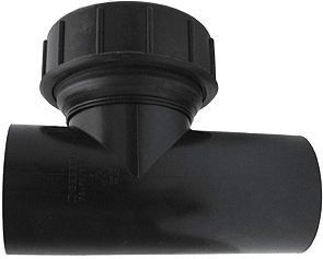 Pe ontstoppingstuk 90°. Geberit 125-110MM