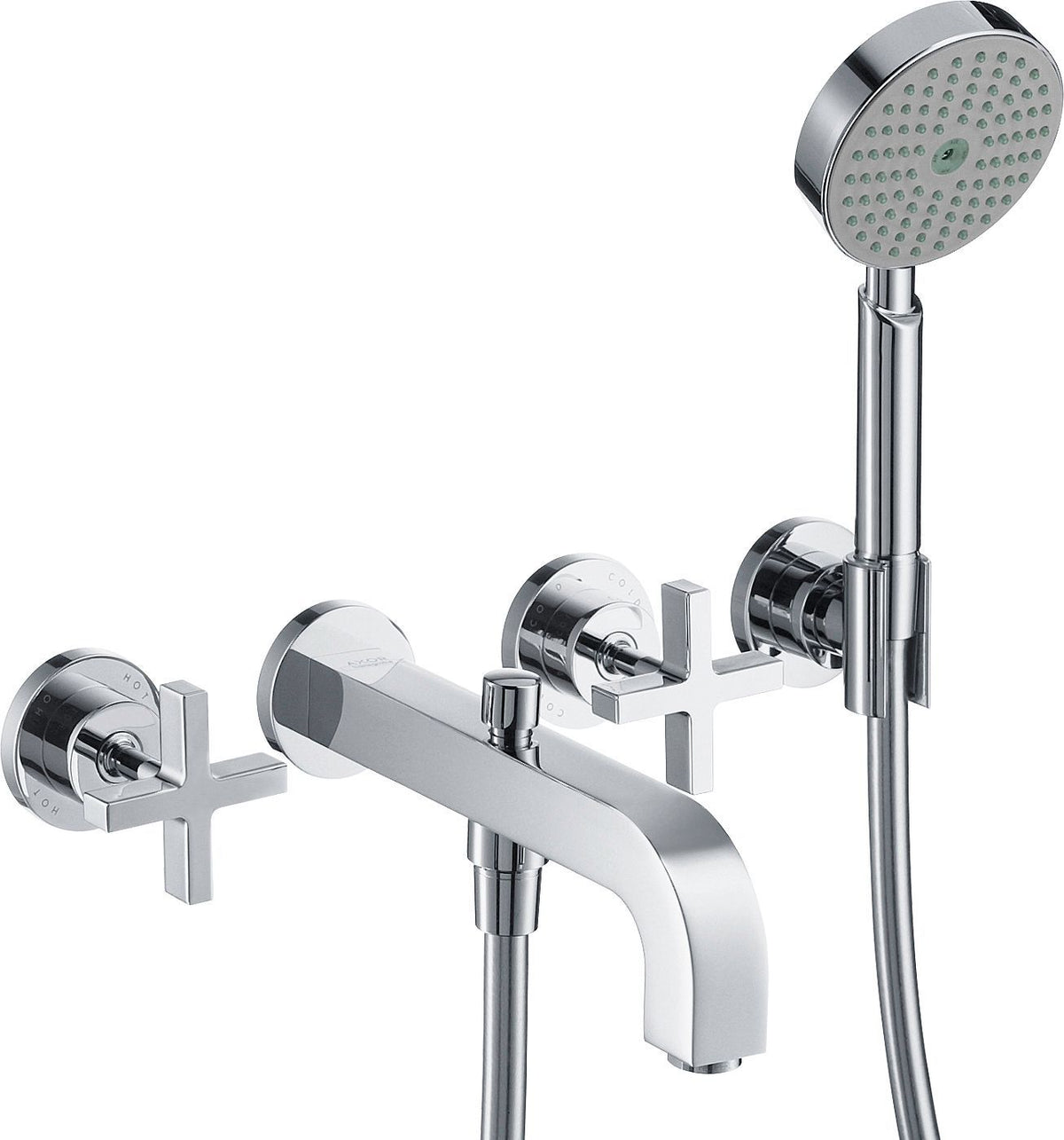 Afwerkset 2GREEP mengkraan bad citterio Axor +handdouche chroom