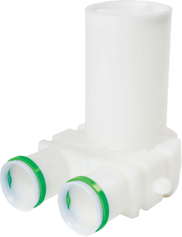 CONNECTION DE BOUCHE 90° POUR GAINE D'AIR POUR BETON VASCO 2X75MM