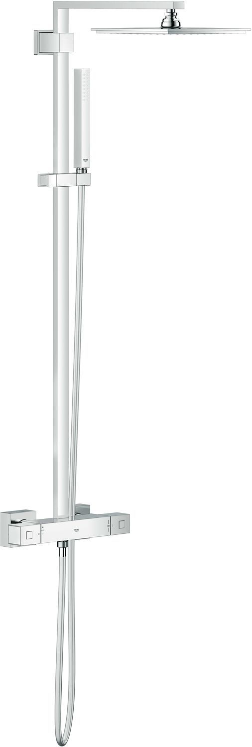 Douchezuil+thermostaat Euphoria Cube XXL système 230 chroom