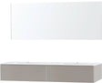 MEUBEL PURO DUO GRIJS 180 1 LADE KUNSTMARMER SPIEGEL