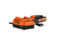 Powerplus Dual Power POWDP90630 chargeur de batterie 20V/2x20 V + batterie 20V Li-Ion 3Ah