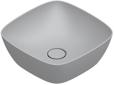 Opbouwlavabo alvea catalano cataglaze+ 40X40 H14 zonder overloop cemento satinato