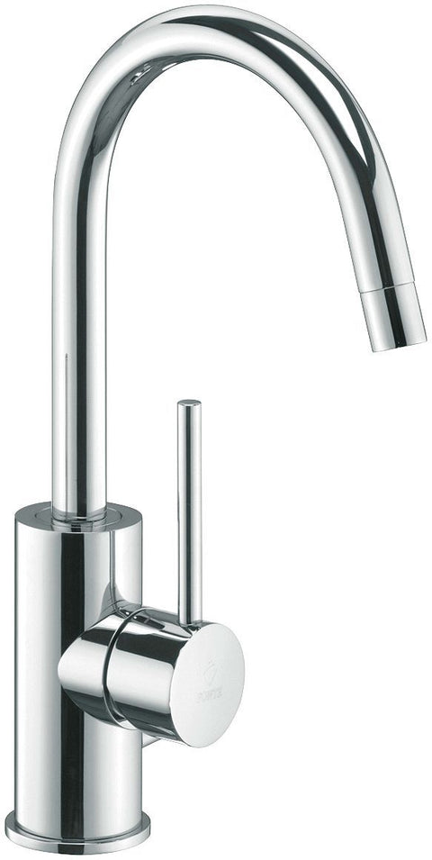 1GREEPS Mengkraan lavabo nordica soft hoge gebogen bec automatische sluiting chroom by paffoni