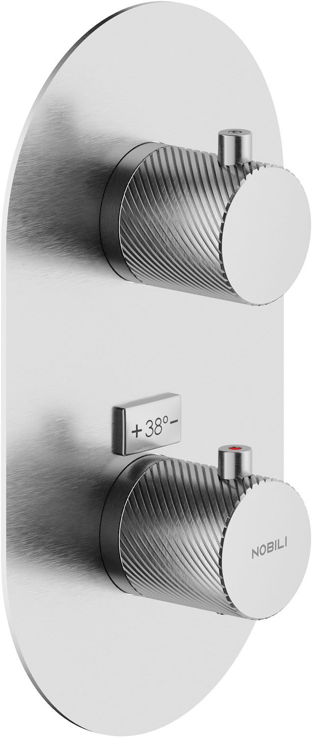 Afwerkset thermostaat + omsteller respiro nobili inox