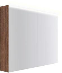 Spiegelkast COFFEE 2 deuren 1000MM 4250K notelaar Decor Smartline
