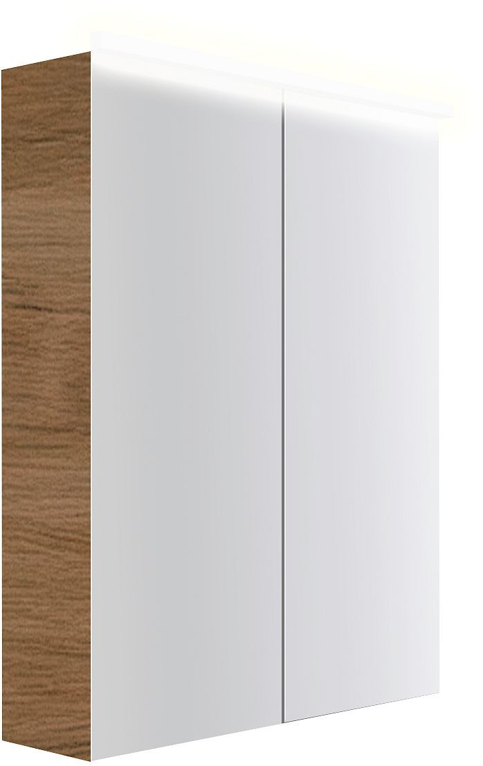 Spiegelkast COFFEE 2 deuren 600MM 4250K eik Decor caramel