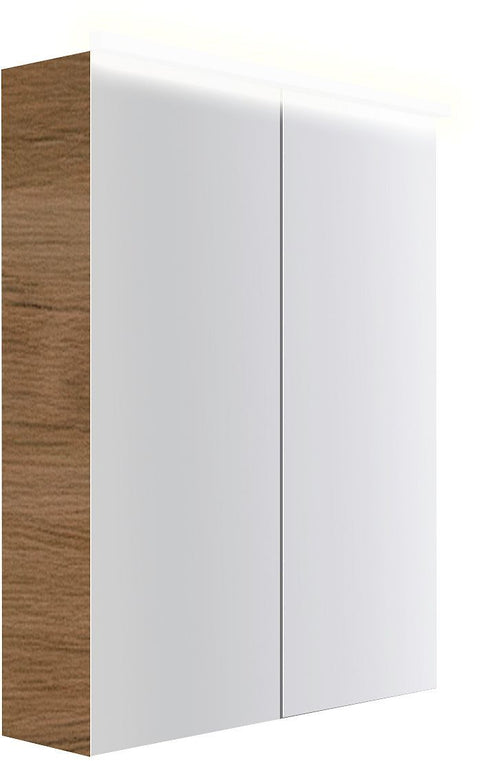 Spiegelkast COFFEE 2 deuren 600MM 4250K eik Decor caramel, badkamermeubelen — SKU DESCO-193040