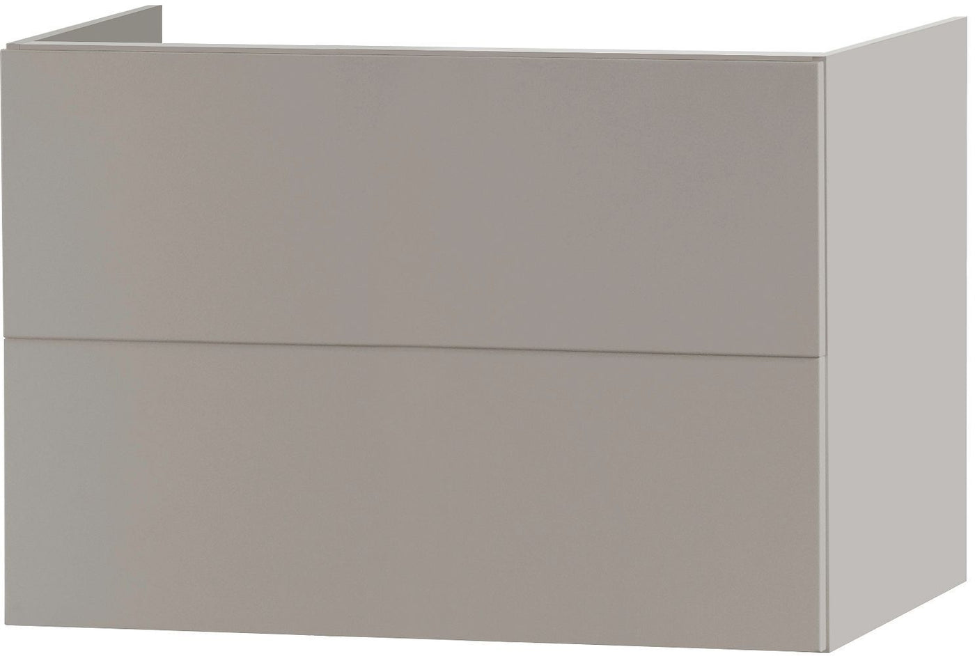 ONDERKAST PURO 2 LADEN 80CM PUSH-OPEN SATIJN GRIJS