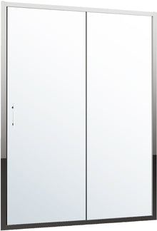 PORTE COULISSANTE TWIST 116-122 H195 CHROME-CLAIR