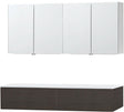 MEUBLE PURO DUO WENGE 160 1 TIROIR SOLID A POSER ARMOIRE TOILETTE