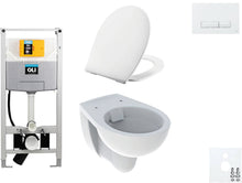 WALLFIX OLI WC SUSPENDU BASTIA RIMFREE PERSSALIT T SOFTCLOSE + LIFT-OFF GLAM BLANC