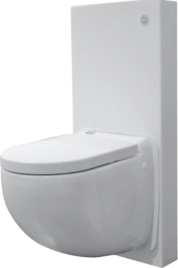 HANGWC INCL.SOFT-CLOSE ZITTING EN VERGRUIZER MET AFWERKBOX SANICOMPACT COMFORT BOX WIT