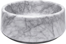Opbouwlavabo marbo desco Collection diameter 38CM zonder overloop natuursteen wit