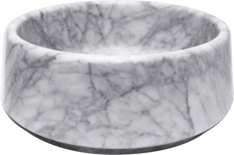 Opbouwlavabo marbo desco Collection diameter 38CM zonder overloop natuursteen wit