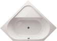 Hoekbad zonder poten D-Code Duravit 140-140 wit afloop midden