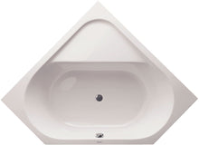 Hoekbad zonder poten D-Code Duravit 140-140 wit afloop midden