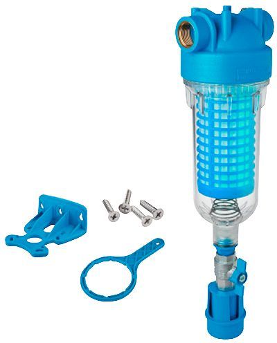 Hydro+ zelfreinigende fijnfilter roestvrij stads-en regenwater durlem kit 6/4"