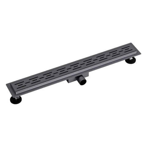 Aloni douchegoot - met rooster - compleet - 90CM - geborsteld gunmetal, douchegoten — SKU MB-19087-22614, EAN 5404024115330