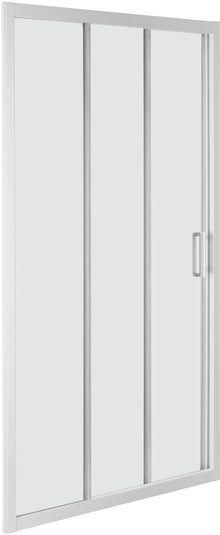 PORTE COULISSANTE EN 3 PIECES STEP 75-79 H190 ALUMINIUM-BROSSE