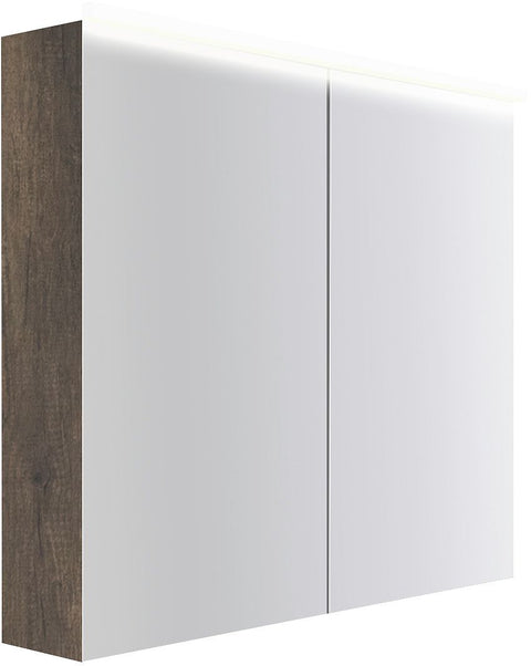 Spiegelkast COFFEE 2 deuren 900MM 4250K kastanje Decor truffel