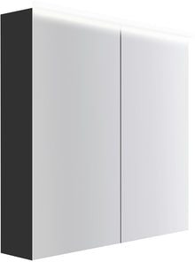 SPIEGELKAST COFFEE 2 DEUREN 800MM 4250K GRAFIET ZACHT MAT