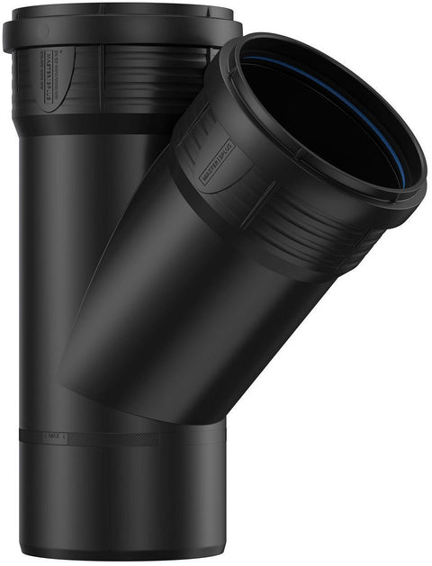 T PP 45°MFF 110-110MM ZWART