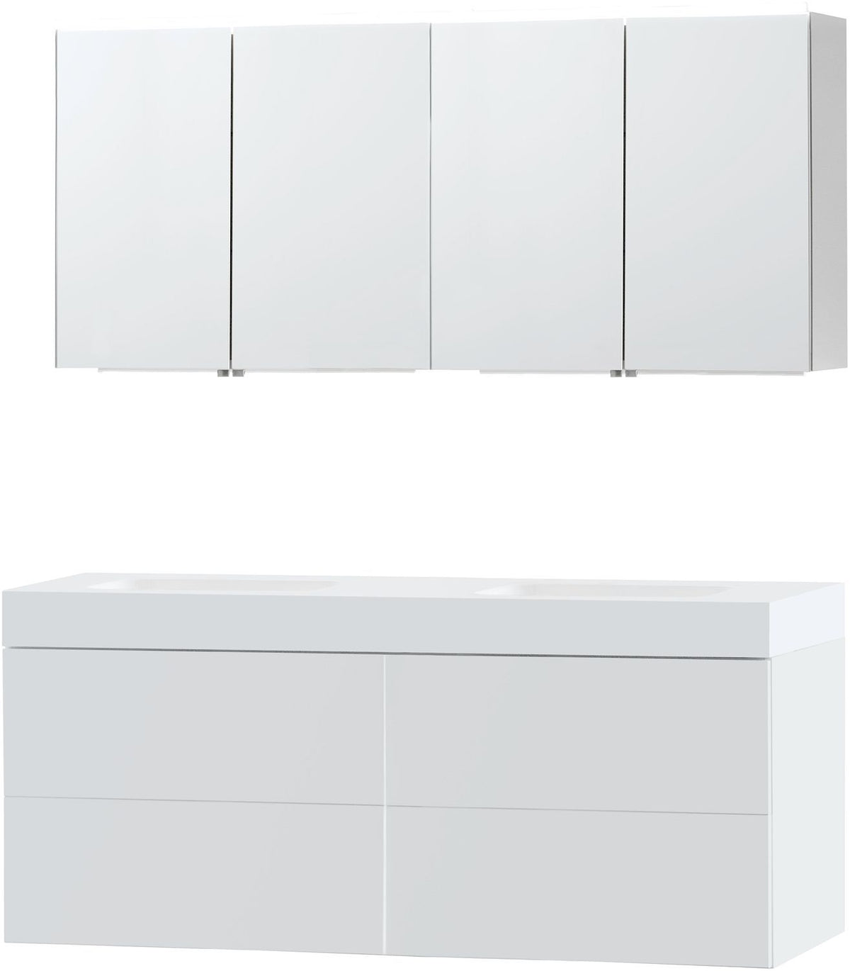 Meubel puro duo wit 160 Solid puro spiegelkast